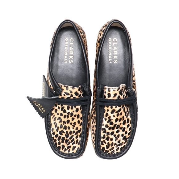 RARE Clarks Pony Fur Leopard Print Wallabees SZ9 - Picture 4 of 16